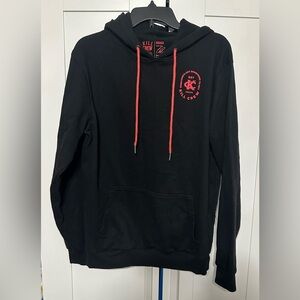 Kill Crew Black Hoodie with Red Drawstrings and Logo